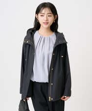 F1JFD14240 MK MICHEL KLEIN(小さいサイズ)(メゾン ドゥ サンク) 【小さいサイズ】ストレッチマウンテンパーカー/撥水加工/洗える スミクロ