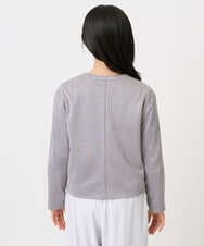 F1JFD21180 MK MICHEL KLEIN(小さいサイズ)(メゾン ドゥ サンク) 【小さいサイズ】フェイクスウェード ドット釦ジャケット/洗える アイボリー