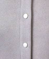 F1JFD21180 MK MICHEL KLEIN(小さいサイズ)(メゾン ドゥ サンク) 【小さいサイズ】フェイクスウェード ドット釦ジャケット/洗える アイボリー