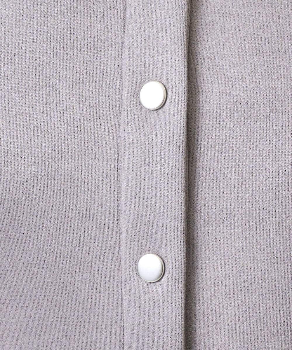 F1JFD21180 MK MICHEL KLEIN(小さいサイズ)(メゾン ドゥ サンク) 【小さいサイズ】フェイクスウェード ドット釦ジャケット/洗える アイボリー