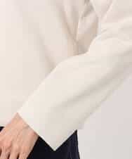 F1JFD21180 MK MICHEL KLEIN(小さいサイズ)(メゾン ドゥ サンク) 【小さいサイズ】フェイクスウェード ドット釦ジャケット/洗える アイボリー