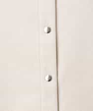 F1JFD21180 MK MICHEL KLEIN(小さいサイズ)(メゾン ドゥ サンク) 【小さいサイズ】フェイクスウェード ドット釦ジャケット/洗える アイボリー