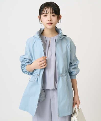 F1JFD27260 MK MICHEL KLEIN(小さいサイズ) 【小さいサイズ】2wayタイプライターミドル丈ブルゾン/洗える