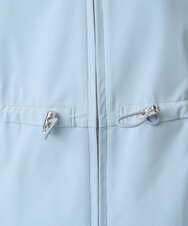 F1JFD27260 MK MICHEL KLEIN(小さいサイズ)(メゾン ドゥ サンク) 【小さいサイズ】2wayタイプライターミドル丈ブルゾン/洗える ライトブルー