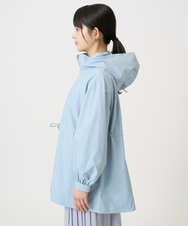 F1JFD27260 MK MICHEL KLEIN(小さいサイズ)(メゾン ドゥ サンク) 【小さいサイズ】2wayタイプライターミドル丈ブルゾン/洗える ライトブルー