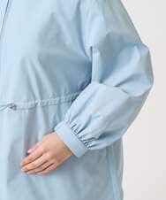 F1JFD27260 MK MICHEL KLEIN(小さいサイズ)(メゾン ドゥ サンク) 【小さいサイズ】2wayタイプライターミドル丈ブルゾン/洗える ライトブルー