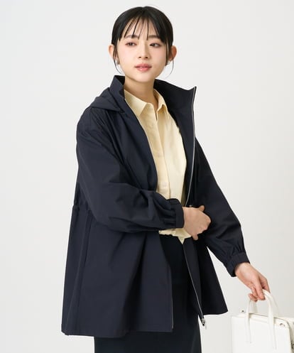 F1JFD27260 MK MICHEL KLEIN(小さいサイズ) 【小さいサイズ】2wayタイプライターミドル丈ブルゾン/洗える