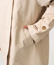 F1JFD28270 MK MICHEL KLEIN(小さいサイズ)(メゾン ドゥ サンク) 【小さいサイズ】テントライン ツイルコート/洗える ベージュ