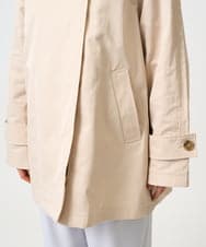 F1JFD28270 MK MICHEL KLEIN(小さいサイズ)(メゾン ドゥ サンク) 【小さいサイズ】テントライン ツイルコート/洗える ベージュ