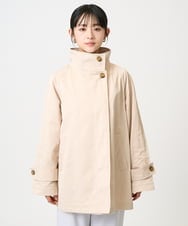 F1JFD28270 MK MICHEL KLEIN(小さいサイズ)(メゾン ドゥ サンク) 【小さいサイズ】テントライン ツイルコート/洗える ベージュ