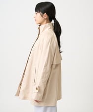 F1JFD28270 MK MICHEL KLEIN(小さいサイズ)(メゾン ドゥ サンク) 【小さいサイズ】テントライン ツイルコート/洗える ベージュ