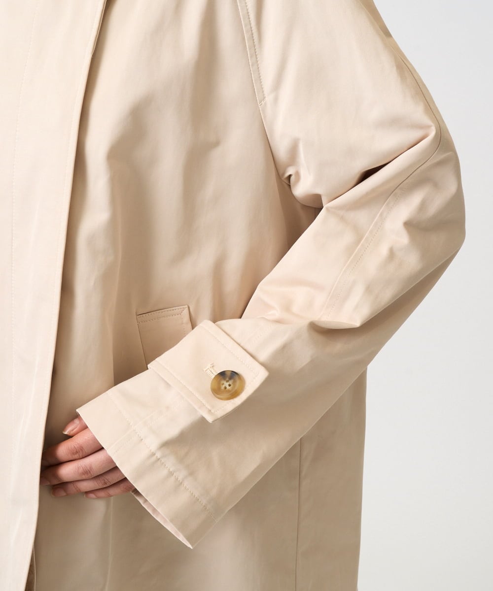 F1JFD28270 MK MICHEL KLEIN(小さいサイズ)(メゾン ドゥ サンク) 【小さいサイズ】テントライン ツイルコート/洗える ベージュ
