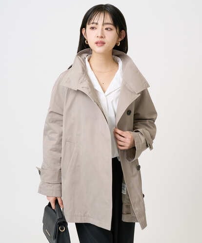 F1JFD28270 MK MICHEL KLEIN(小さいサイズ) 【小さいサイズ】テントライン ツイルコート/洗える