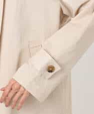 F1JFD28270 MK MICHEL KLEIN(小さいサイズ)(メゾン ドゥ サンク) 【小さいサイズ】テントライン ツイルコート/洗える ベージュ