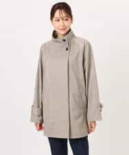 F1JFD28270 MK MICHEL KLEIN(小さいサイズ)(メゾン ドゥ サンク) 【小さいサイズ】テントライン ツイルコート/洗える ベージュ