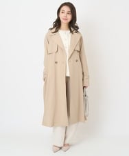 F1JFV24210 MK MICHEL KLEIN(小さいサイズ)(メゾン ドゥ サンク) 【小さいサイズ】パール調釦デザインツイードベスト/洗える アイボリー