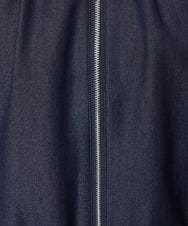 F1JGA30210 MK MICHEL KLEIN(小さいサイズ)(メゾン ドゥ サンク) 【小さいサイズ】デニムライクノーカラーブルゾン/洗える ネイビー