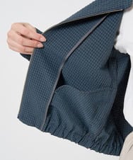 F1JGA35230 MK MICHEL KLEIN(小さいサイズ)(メゾン ドゥ サンク) 【小さいサイズ】ポコポコノーカラーブルゾン/洗える ラベンダー