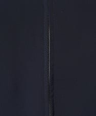 F1JGA37220 MK MICHEL KLEIN(小さいサイズ)(メゾン ドゥ サンク) 【小さいサイズ】ツイルノーカラーライトブルゾン/洗える ネイビー