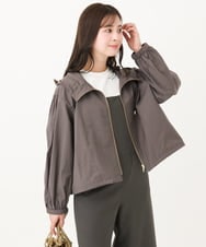 F1JGA47230 MK MICHEL KLEIN(小さいサイズ)(メゾン ドゥ サンク) 【小さいサイズ】フーデットライトブルゾン/洗える ベージュ