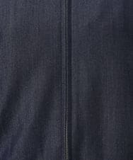 F1JGD36210 MK MICHEL KLEIN(小さいサイズ)(メゾン ドゥ サンク) 【小さいサイズ】[SANAGARAシリーズ]デニムライク 襟付きジップアップブルゾン/接触冷感/UVカット/洗濯機で洗える ネイビー