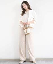 F1JGD37220 MK MICHEL KLEIN(小さいサイズ)(メゾン ドゥ サンク) 【小さいサイズ】ストレッチライトブルゾン/洗える ダークグレー