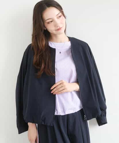 F1JGD37220 MK MICHEL KLEIN(小さいサイズ) 【小さいサイズ】ストレッチライトブルゾン/洗える