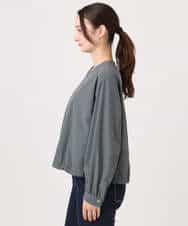 F1JGD37220 MK MICHEL KLEIN(小さいサイズ)(メゾン ドゥ サンク) 【小さいサイズ】ストレッチライトブルゾン/洗える ダークグレー