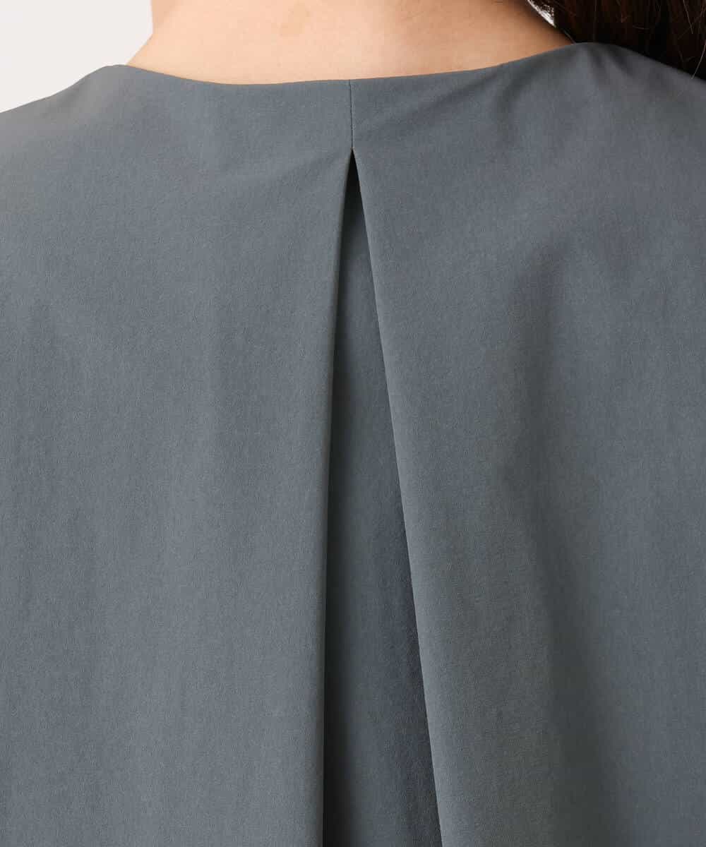 F1JGD37220 MK MICHEL KLEIN(小さいサイズ)(メゾン ドゥ サンク) 【小さいサイズ】ストレッチライトブルゾン/洗える ダークグレー