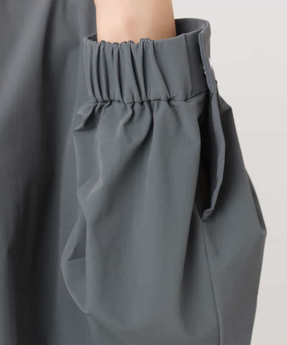 F1JGD37220 MK MICHEL KLEIN(小さいサイズ)(メゾン ドゥ サンク) 【小さいサイズ】ストレッチライトブルゾン/洗える ダークグレー