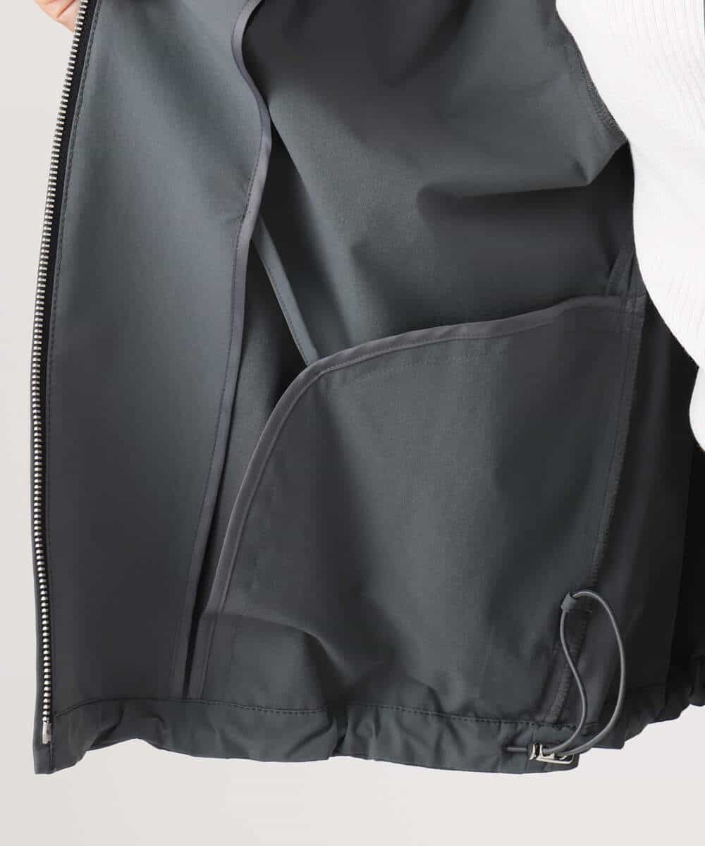 F1JGD37220 MK MICHEL KLEIN(小さいサイズ)(メゾン ドゥ サンク) 【小さいサイズ】ストレッチライトブルゾン/洗える ダークグレー