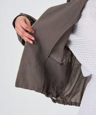 F1JGD47230 MK MICHEL KLEIN(小さいサイズ)(メゾン ドゥ サンク) 【小さいサイズ】[洗える]フーデットライトブルゾン ブラウン