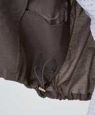 F1JGD47230 MK MICHEL KLEIN(小さいサイズ)(メゾン ドゥ サンク) 【小さいサイズ】[洗える]フーデットライトブルゾン ブラウン