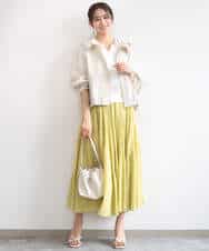 F1JGD47230 MK MICHEL KLEIN(小さいサイズ)(メゾン ドゥ サンク) 【小さいサイズ】[洗える]フーデットライトブルゾン ブラウン