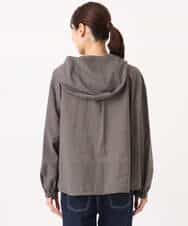 F1JGD47230 MK MICHEL KLEIN(小さいサイズ)(メゾン ドゥ サンク) 【小さいサイズ】[洗える]フーデットライトブルゾン ブラウン