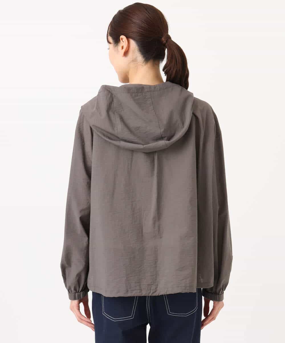 F1JGD47230 MK MICHEL KLEIN(小さいサイズ)(メゾン ドゥ サンク) 【小さいサイズ】[洗える]フーデットライトブルゾン ブラウン