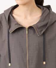 F1JGD47230 MK MICHEL KLEIN(小さいサイズ)(メゾン ドゥ サンク) 【小さいサイズ】[洗える]フーデットライトブルゾン ブラウン