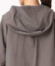 F1JGD47230 MK MICHEL KLEIN(小さいサイズ)(メゾン ドゥ サンク) 【小さいサイズ】[洗える]フーデットライトブルゾン ブラウン