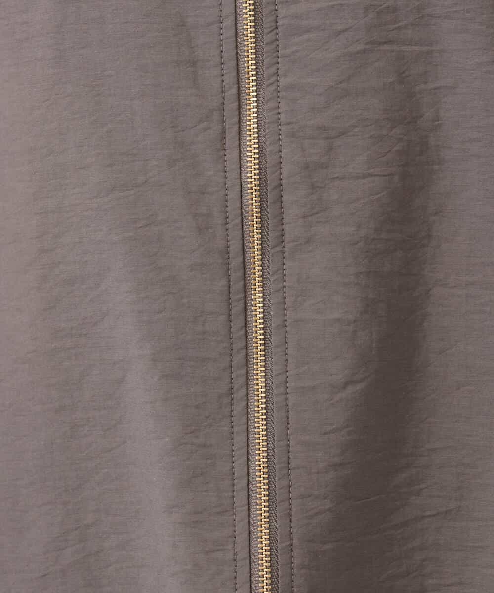 F1JGD47230 MK MICHEL KLEIN(小さいサイズ)(メゾン ドゥ サンク) 【小さいサイズ】[洗える]フーデットライトブルゾン ブラウン