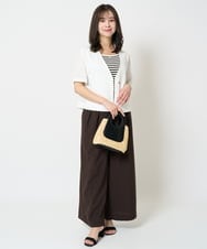 F1JHA60200 MK MICHEL KLEIN(小さいサイズ)(メゾン ドゥ サンク) 【小さいサイズ】ハーフスリーブジャケット/撥水/UVカット/洗える/セットアップ対応 ネイビー