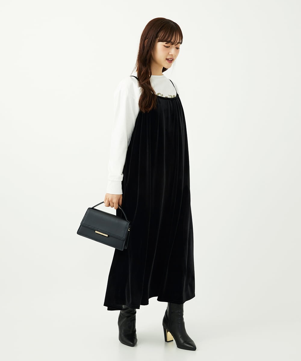F1KAD31110 MK MICHEL KLEIN(小さいサイズ)(メゾン ドゥ サンク) 【小さいサイズ】刺繍ロゴデザイン コットンロンT/洗える ホワイト
