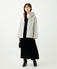 F1KAD31110 MK MICHEL KLEIN(小さいサイズ)(メゾン ドゥ サンク) 【小さいサイズ】刺繍ロゴデザイン コットンロンT/洗える ホワイト