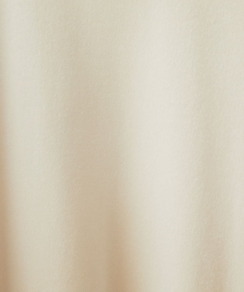 F1KAD33080 MK MICHEL KLEIN(小さいサイズ)(メゾン ドゥ サンク) 【小さいサイズ】シアーベロアTシャツ/洗える ブルー