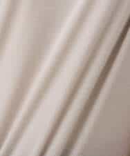 F1KAD33080 MK MICHEL KLEIN(小さいサイズ)(メゾン ドゥ サンク) 【小さいサイズ】シアーベロアTシャツ/洗える グレージュ