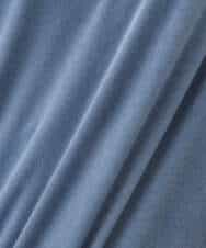 F1KAD33080 MK MICHEL KLEIN(小さいサイズ)(メゾン ドゥ サンク) 【小さいサイズ】シアーベロアTシャツ/洗える グレージュ
