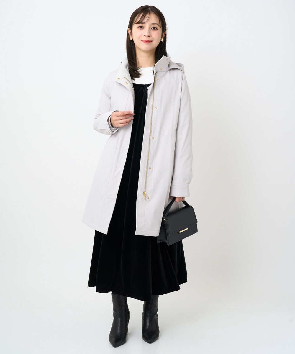 F1KAD42100 MK MICHEL KLEIN(小さいサイズ)(メゾン ドゥ サンク) 【小さいサイズ】袖口チュールデザイン インナーカットソー/洗濯機で洗える アイボリー