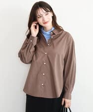 F1KAG35100 MK MICHEL KLEIN(小さいサイズ)(メゾン ドゥ サンク) 【小さいサイズ】[洗える]ハイネックカットソー ブラウン