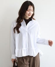 F1KAG35100 MK MICHEL KLEIN(小さいサイズ)(メゾン ドゥ サンク) 【小さいサイズ】[洗える]ハイネックカットソー ブラウン