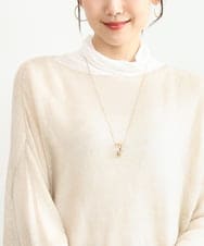F1KAG35100 MK MICHEL KLEIN(小さいサイズ)(メゾン ドゥ サンク) 【小さいサイズ】[洗える]ハイネックカットソー ホワイト