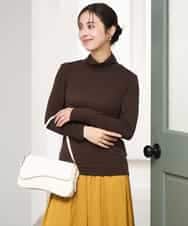 F1KAG35100 MK MICHEL KLEIN(小さいサイズ)(メゾン ドゥ サンク) 【小さいサイズ】[洗える]ハイネックカットソー ホワイト
